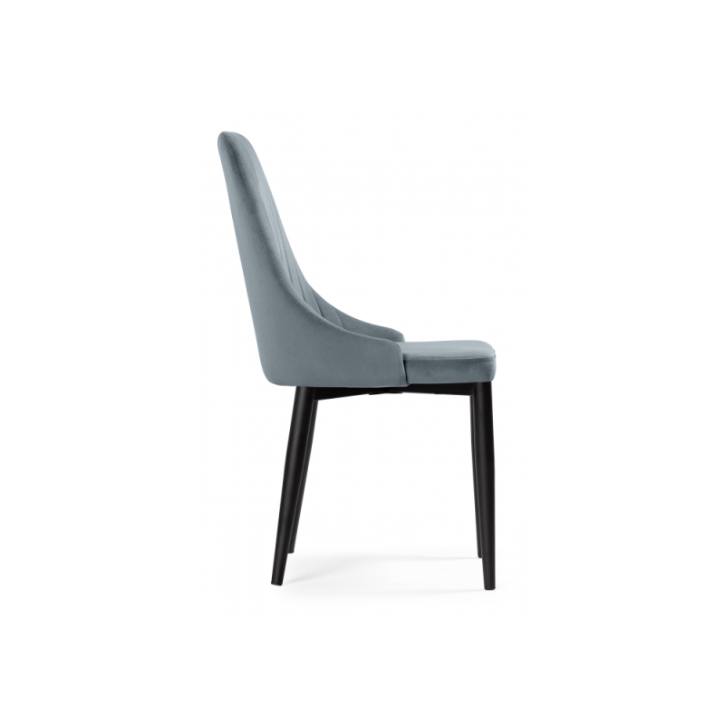 Стул на металлокаркасе Kora gray / black