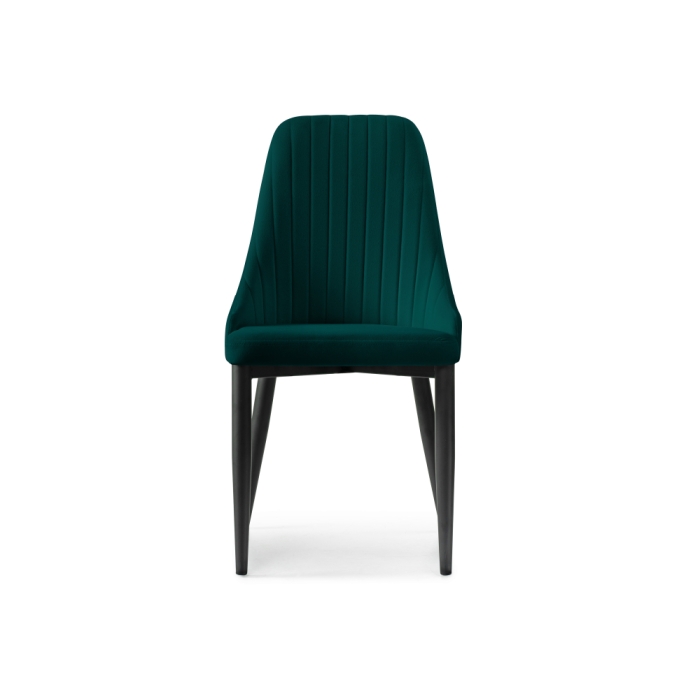 Стул на металлокаркасе Kora green / black