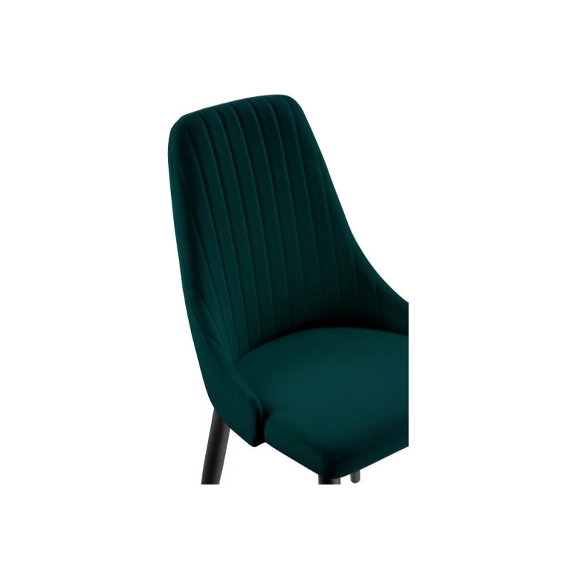 Стул на металлокаркасе Kora green / black