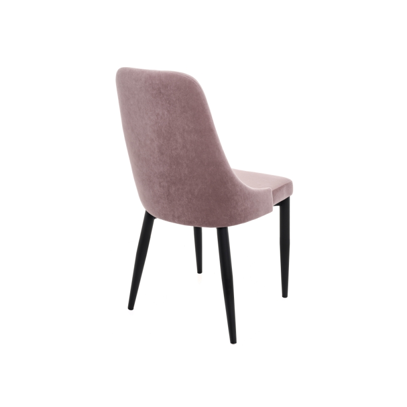 Стул на металлокаркасе Kora light purple / black