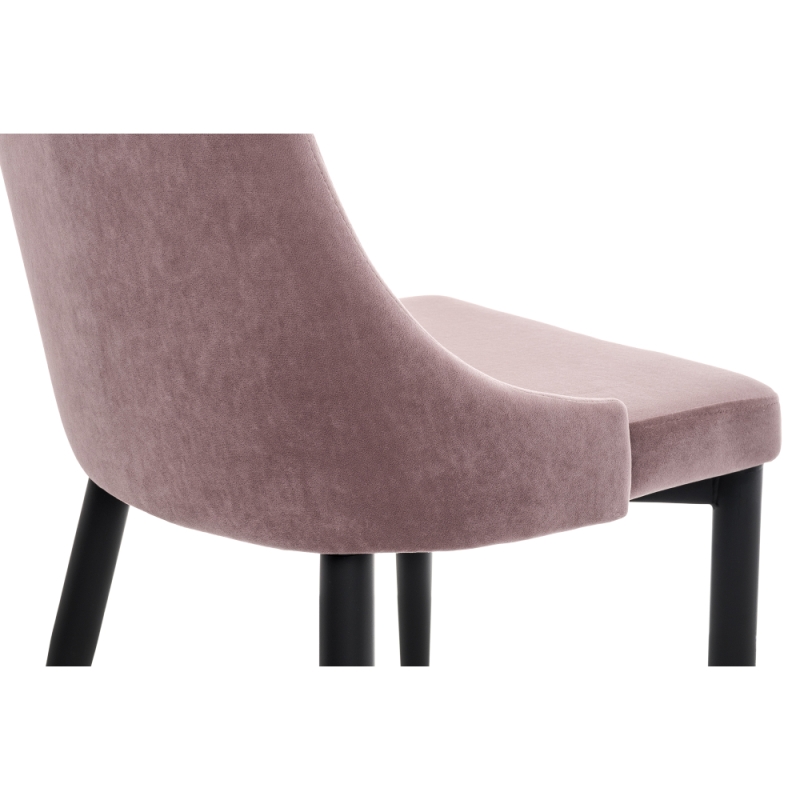 Стул на металлокаркасе Kora light purple / black