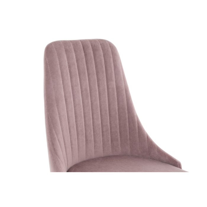 Стул на металлокаркасе Kora light purple / black