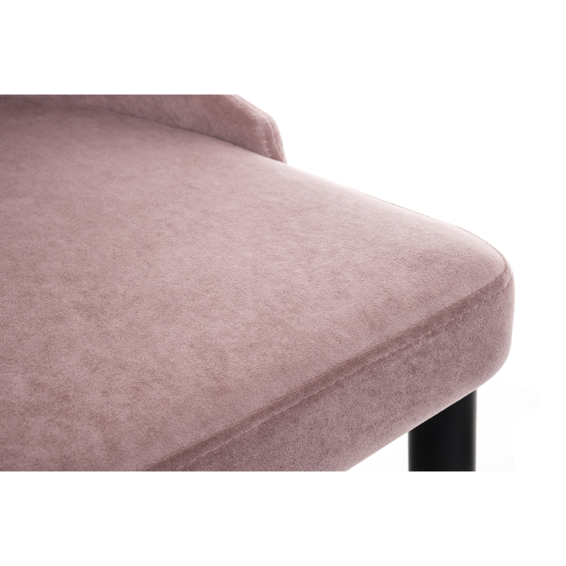 Стул на металлокаркасе Kora light purple / black