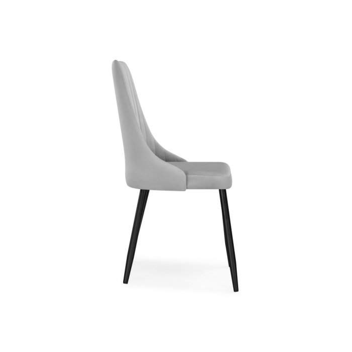 Стул на металлокаркасе Кора светло-серый / черный