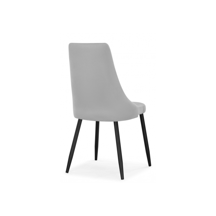 Стул на металлокаркасе Кора светло-серый / черный