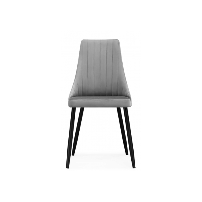 Стул на металлокаркасе Кора темно-серый / черный
