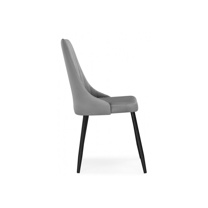 Стул на металлокаркасе Кора темно-серый / черный