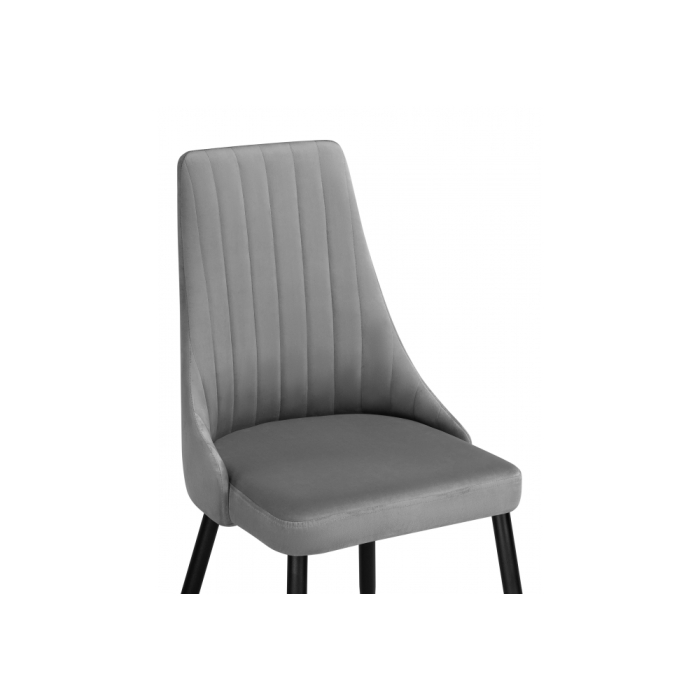 Стул на металлокаркасе Кора темно-серый / черный