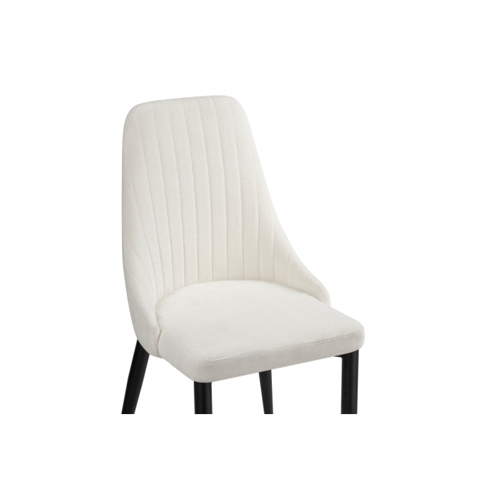 Стул на металлокаркасе Kora white / black