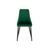 Стул на металлокаркасе Кора зеленый / черный