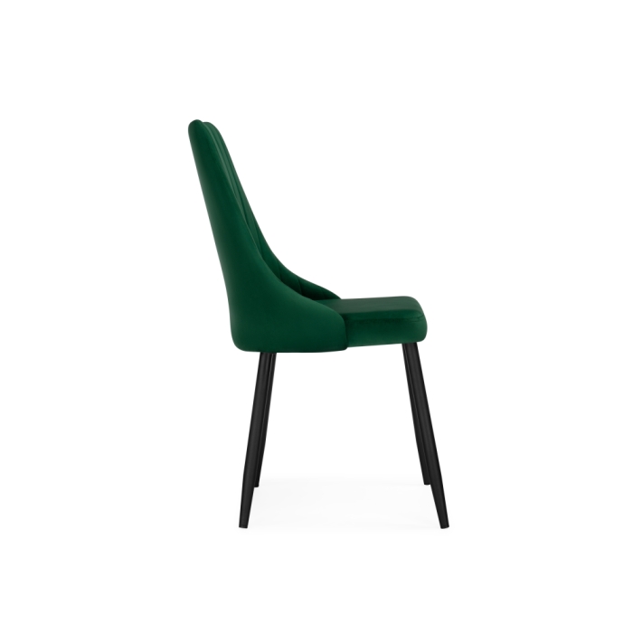 Стул на металлокаркасе Кора зеленый / черный