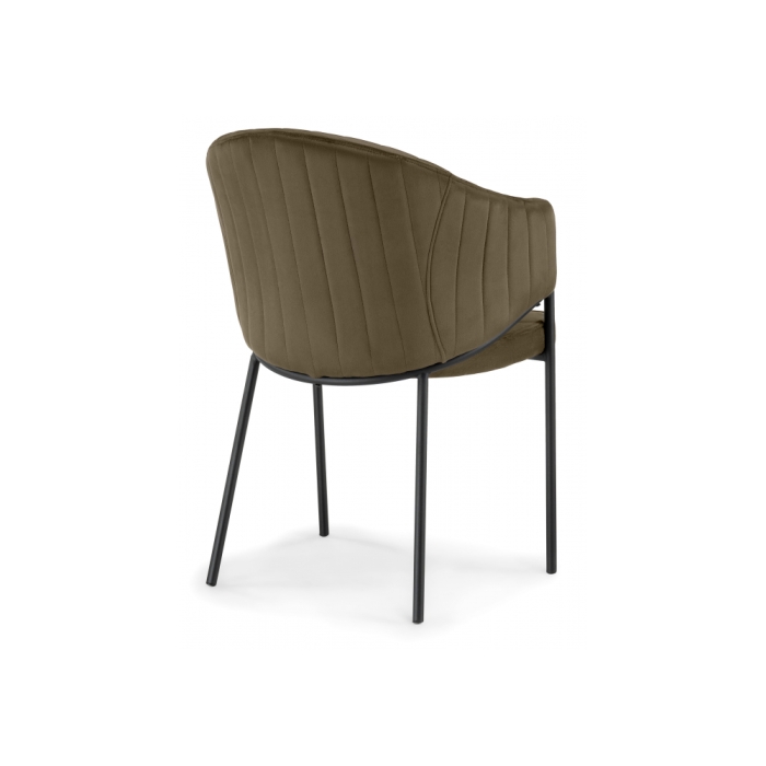 Стул на металлокаркасе Kortni сappuccino / black