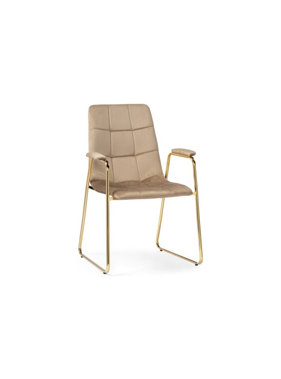 Стул на металлокаркасе Lana beige / gold