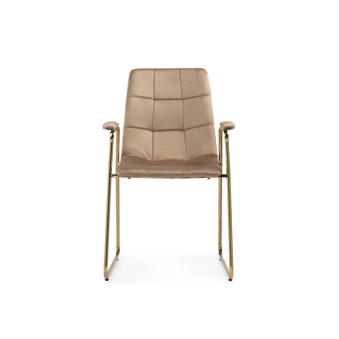 Стул на металлокаркасе Lana beige / gold