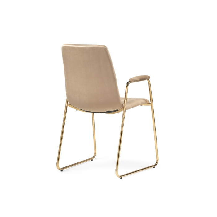 Стул на металлокаркасе Lana beige / gold