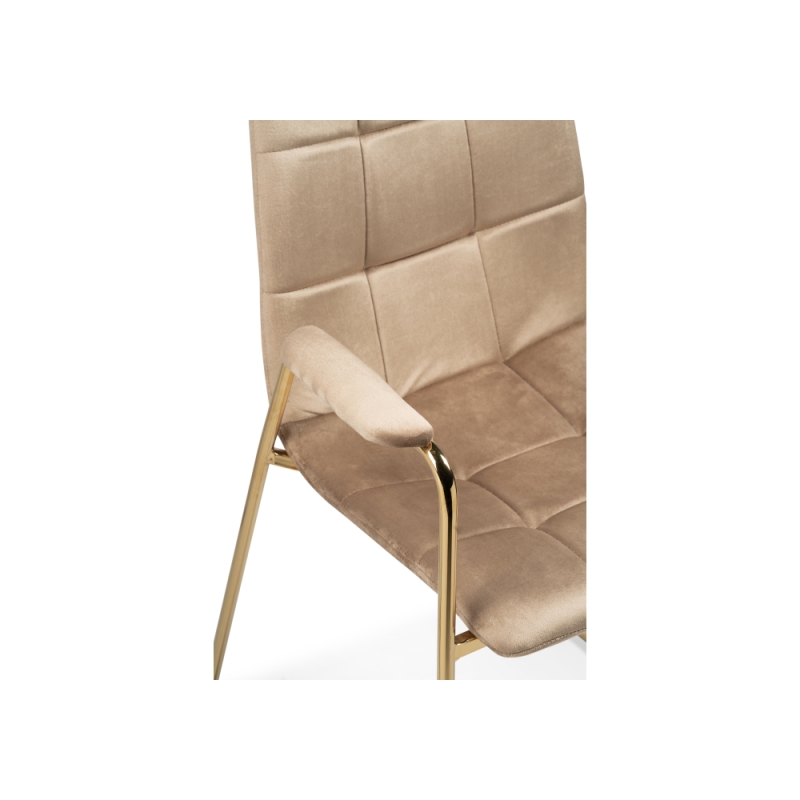 Стул на металлокаркасе Lana beige / gold