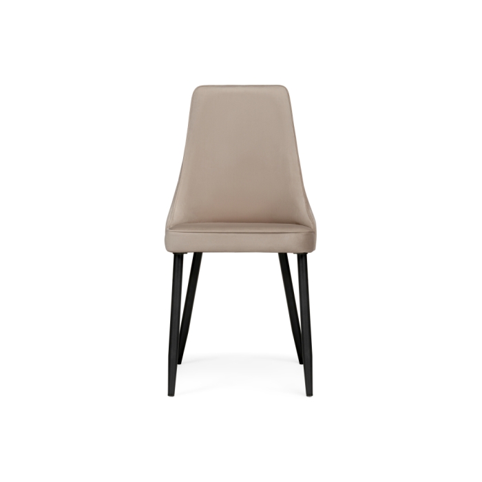 Стул на металлокаркасе Лана бежевый / черный
