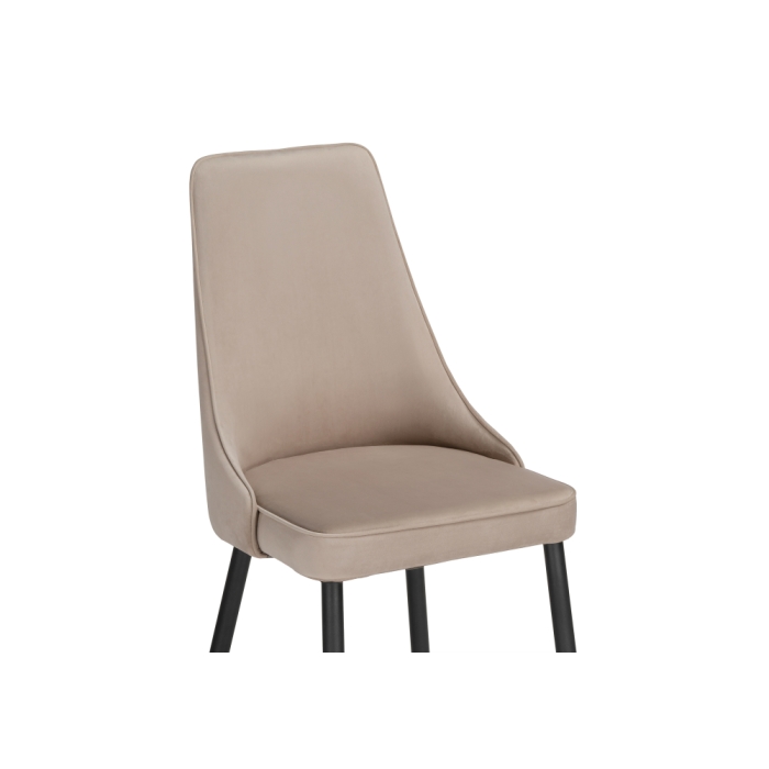 Стул на металлокаркасе Лана бежевый / черный