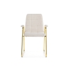 Стул на металлокаркасе Lana white / gold