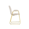 Стул на металлокаркасе Lana white / gold