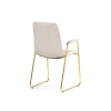 Стул на металлокаркасе Lana white / gold