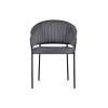 Стул на металлокаркасе Лео антрацитовый brandy light 28 / черный
