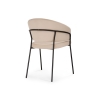 Стул на металлокаркасе Лео бежевый brandy light 2 / черный