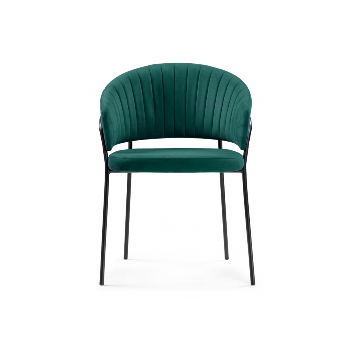 Стул на металлокаркасе Лео бирюзовый / черный