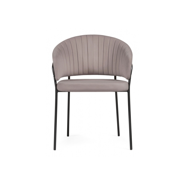 Стул на металлокаркасе Лео латте brandy light 4 / черный