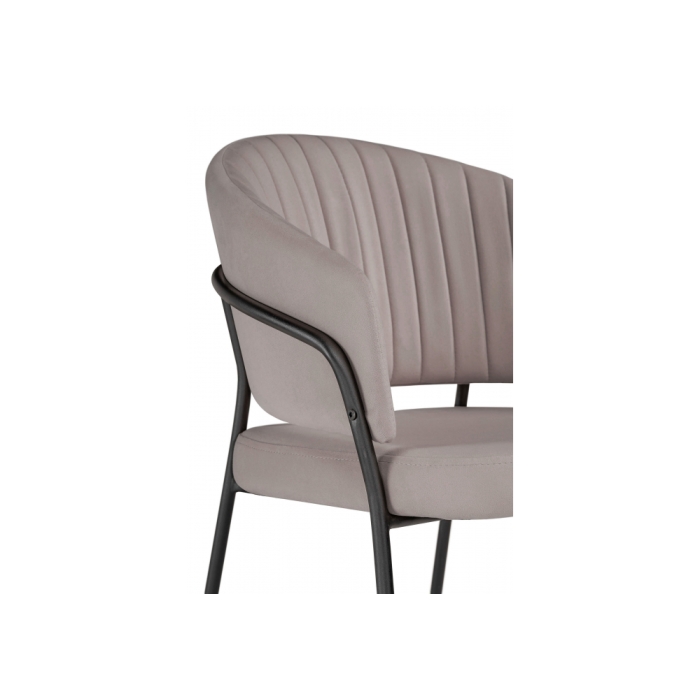 Стул на металлокаркасе Лео латте brandy light 4 / черный