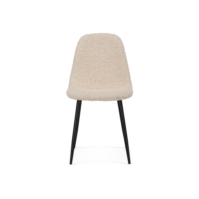 Стул на металлокаркасе Lilu white / black