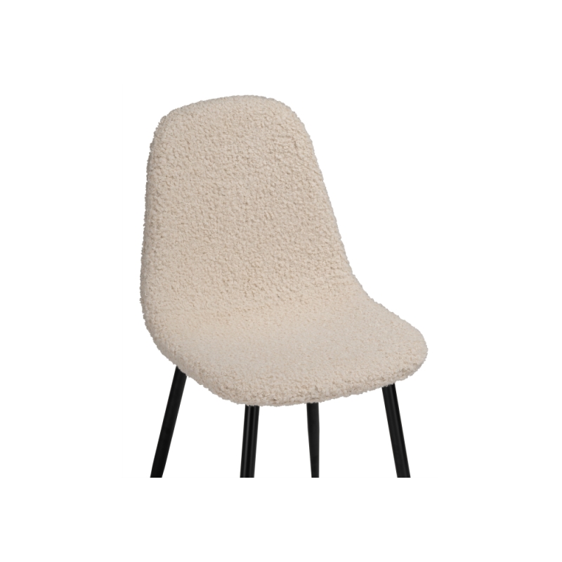 Стул на металлокаркасе Lilu white / black