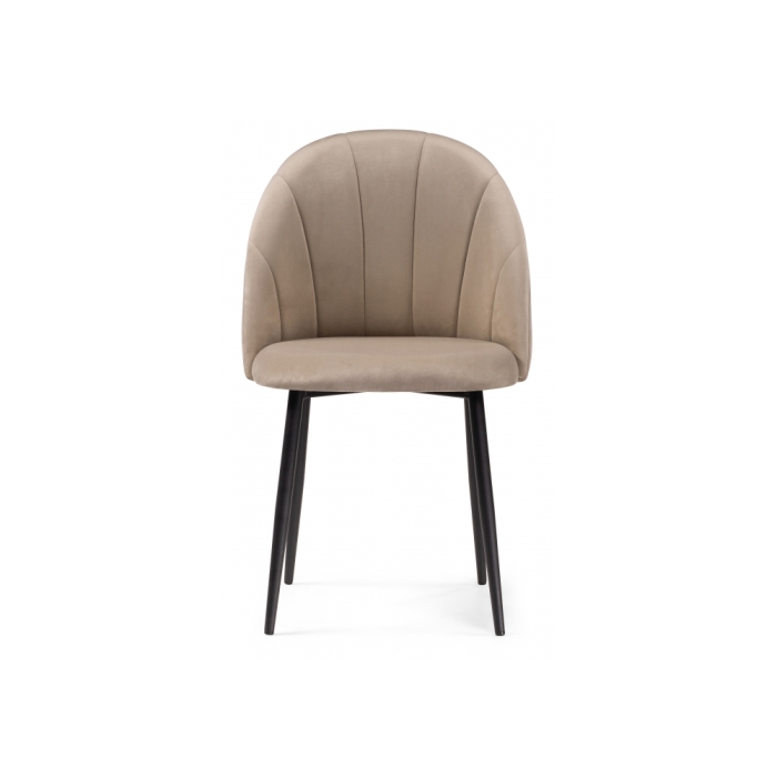 Стул на металлокаркасе Логан бежевый / черный