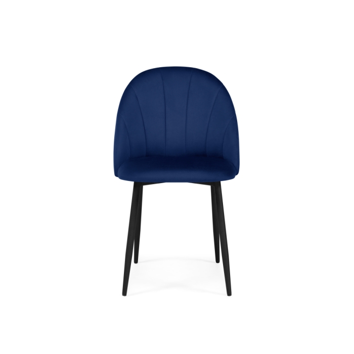 Стул на металлокаркасе Логан синий / черный