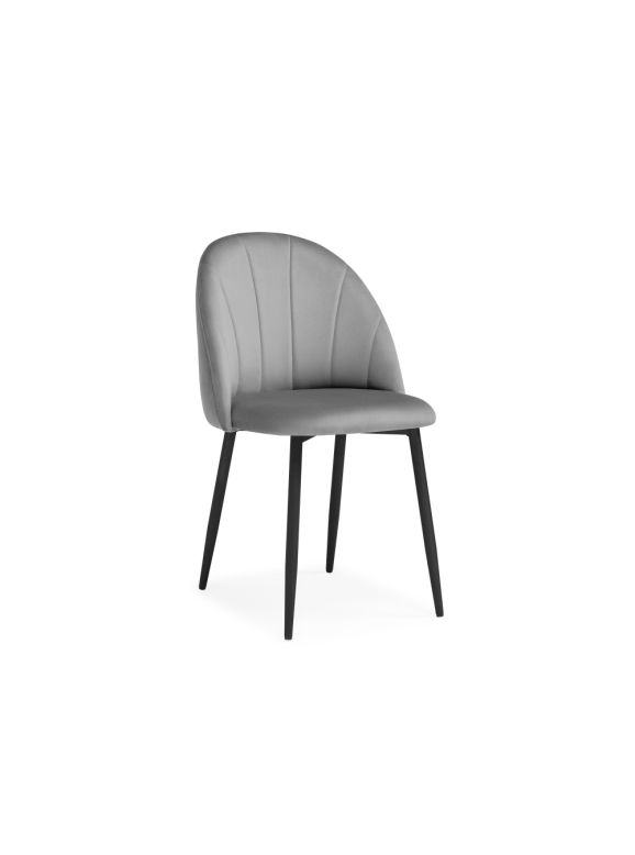 Стул на металлокаркасе Логан темно-серый / черный