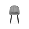 Стул на металлокаркасе Логан темно-серый / черный