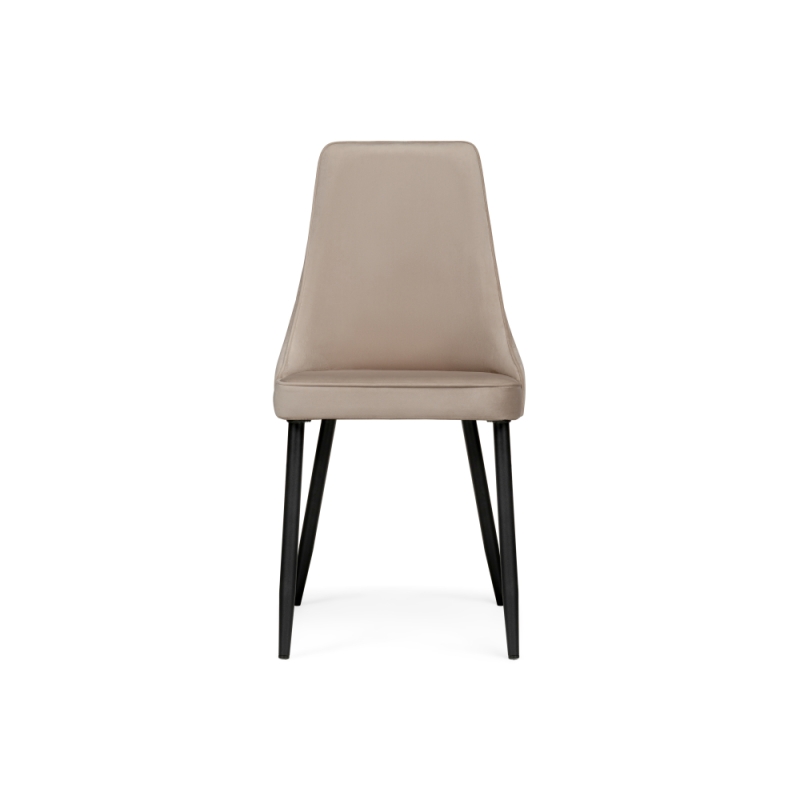 Стул на металлокаркасе Лорд бежевый / черный