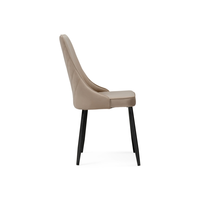Стул на металлокаркасе Лорд бежевый / черный