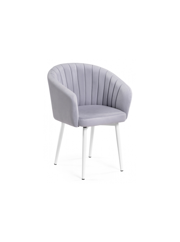 Стул на металлокаркасе Моншау крутящийся velutto 49 / белый