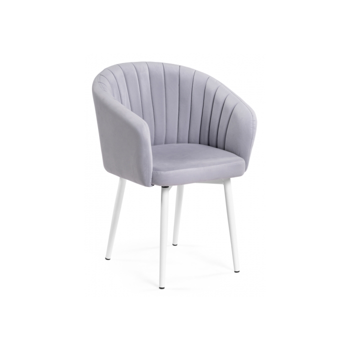 Стул на металлокаркасе Моншау крутящийся velutto 49 / белый