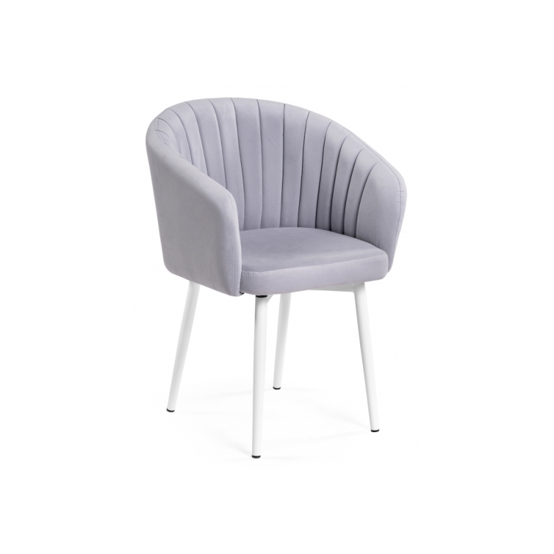 Стул на металлокаркасе Моншау крутящийся velutto 49 / белый