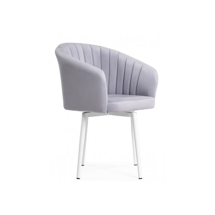 Стул на металлокаркасе Моншау крутящийся velutto 49 / белый