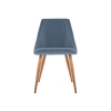Стул на металлокаркасе Morgan blue / wood