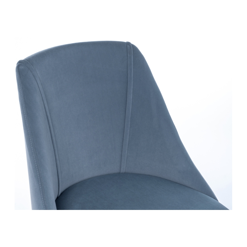 Стул на металлокаркасе Morgan blue / wood