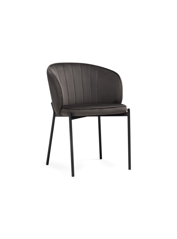 Стул на металлокаркасе Нейл серый / черный