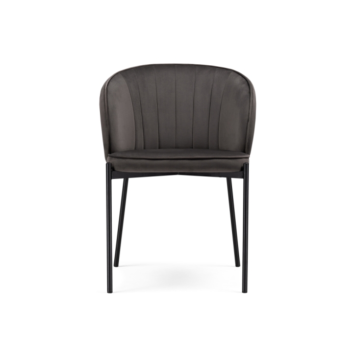 Стул на металлокаркасе Нейл серый / черный