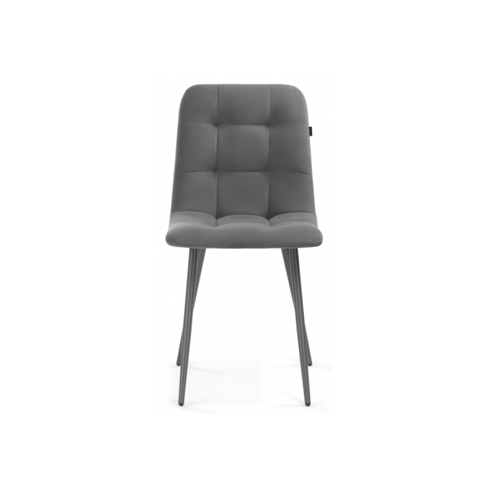 Стул на металлокаркасе Нора темно-серый / серый каркас