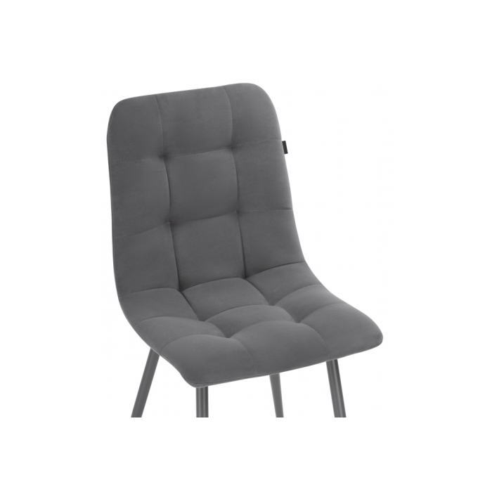 Стул на металлокаркасе Нора темно-серый / серый каркас