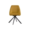 Стул на металлокаркасе Окленд крутящийся горчичный / черный