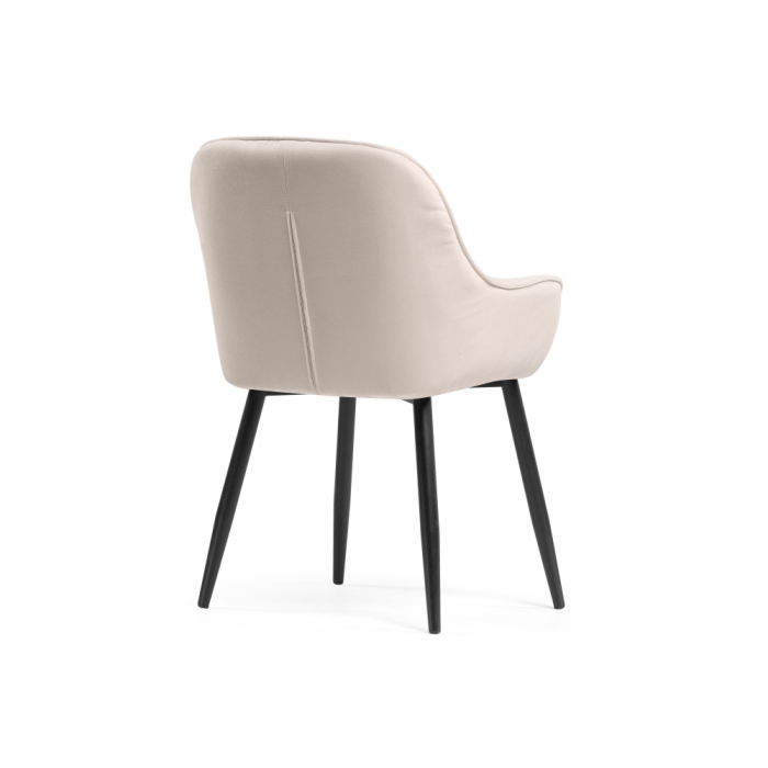 Стул на металлокаркасе Олму бежевый / черный